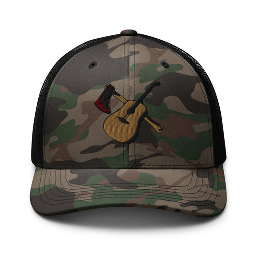 Camouflage trucker hat