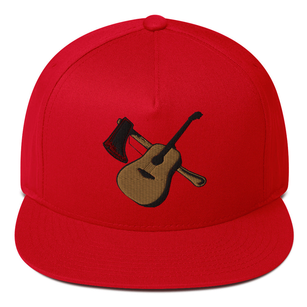 Flat Bill Cap Guitar & Axe