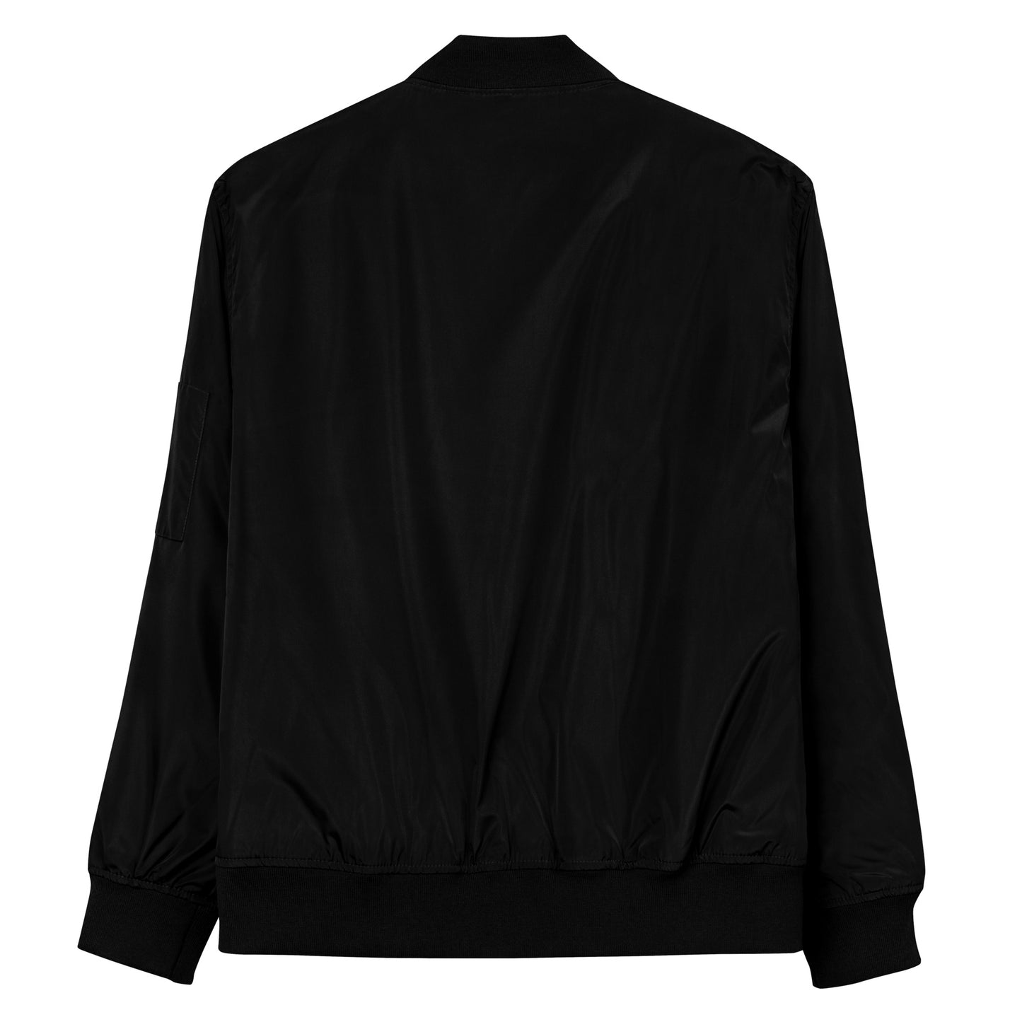 Premium recycled bomber jacket "Guitar & Axe"