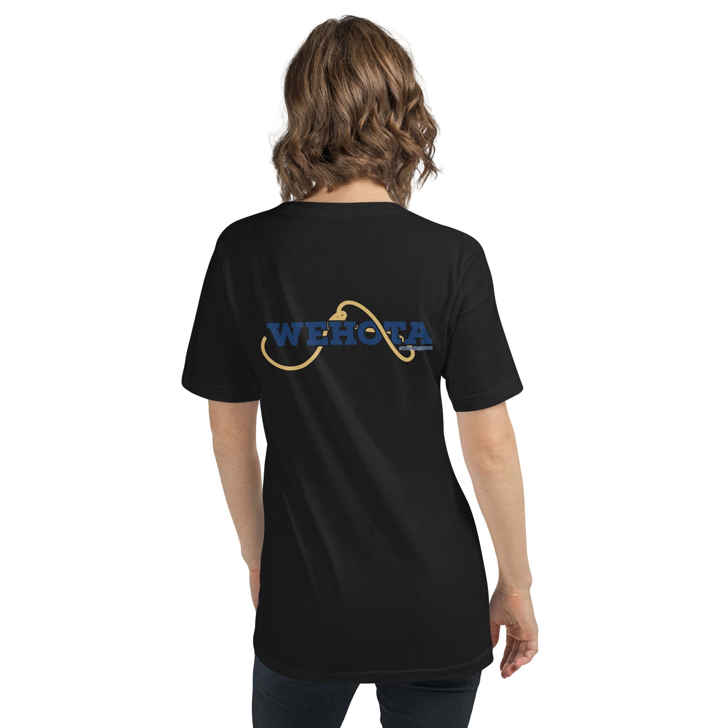 Unisex Short Sleeve V-Neck T-Shirt wehota logo