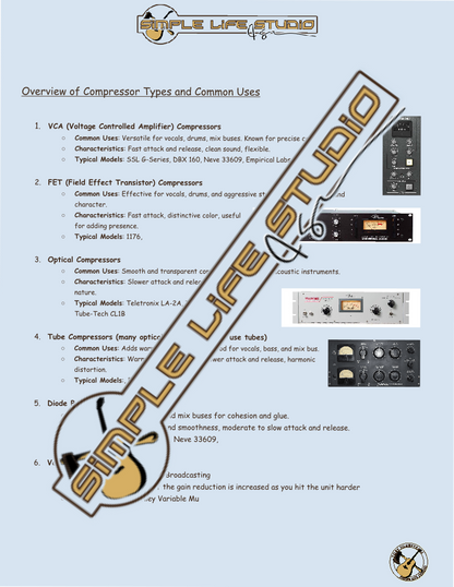 General Compression Cheat Sheet