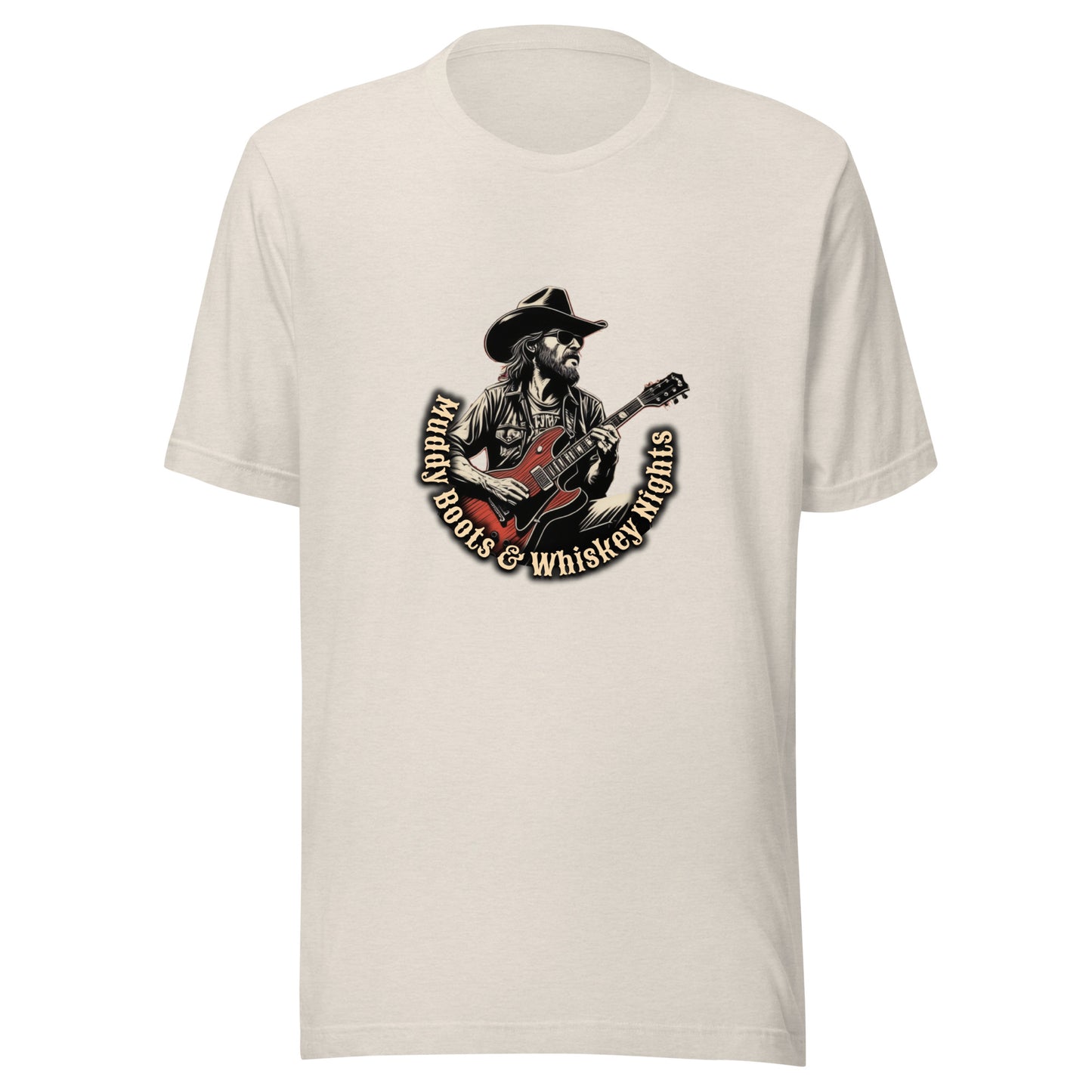 Unisex t-shirt 'Southern Rock' 'Muddy Boots & Whiskey Nights'