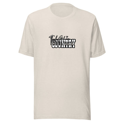 Unisex t-shirt 'Thank God I'm Country' - light