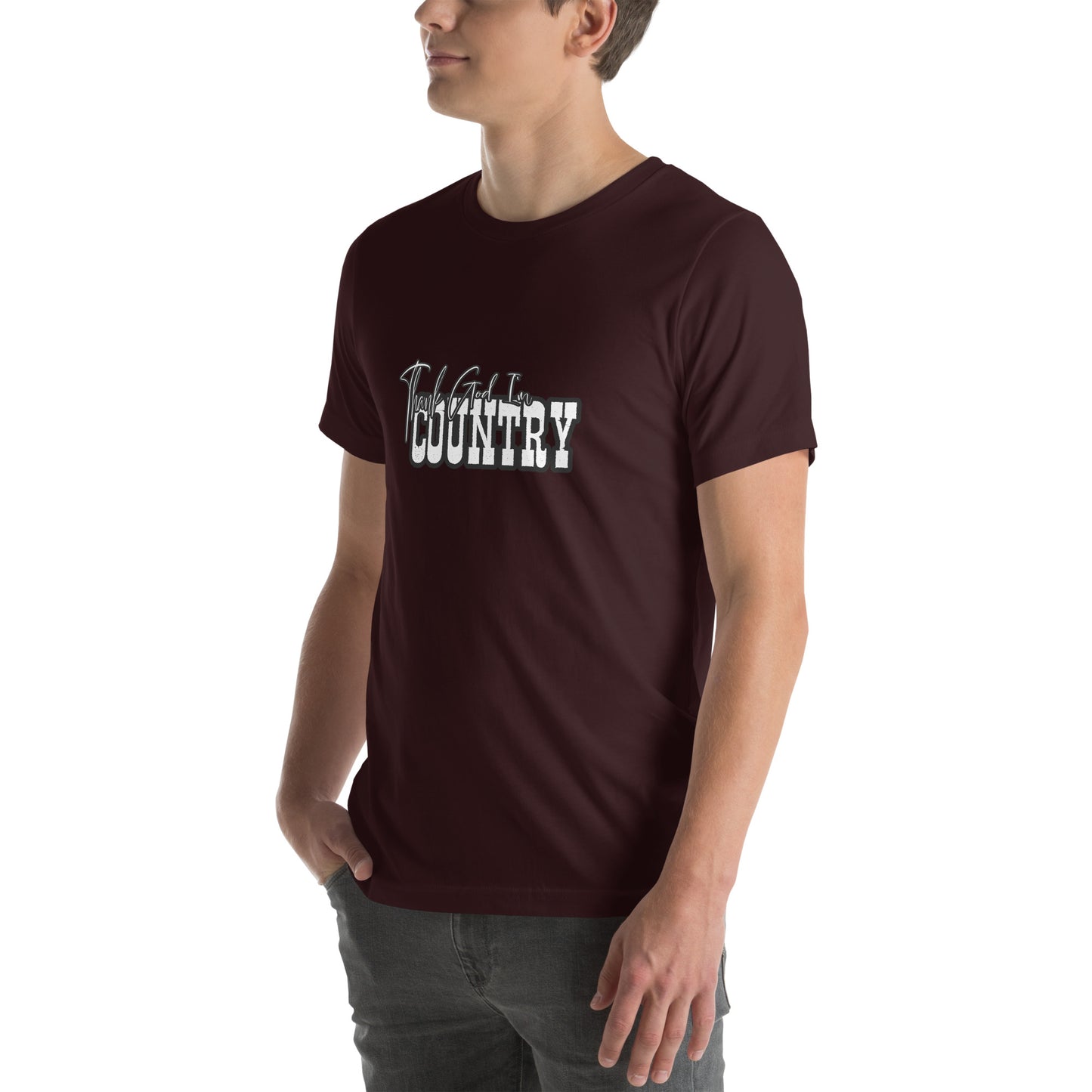 Unisex t-shirt 'Thank God I'm Country'