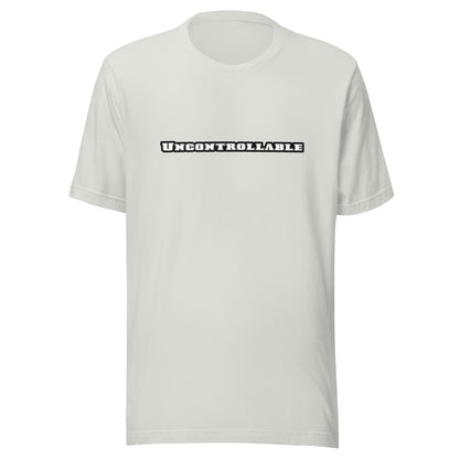 Unisex t-shirt 'Uncontrollable' - light