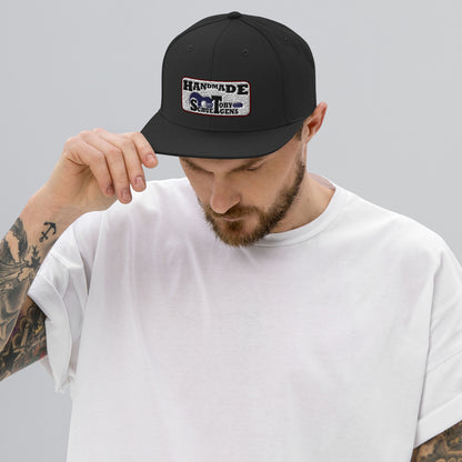 Snapback-Mütze "Handmade" + Logo