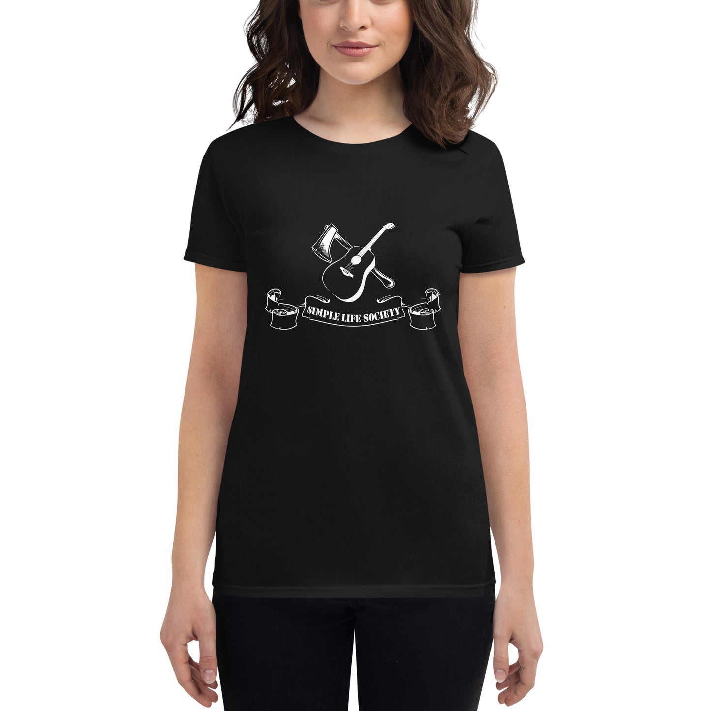 Women's short sleeve t-shirt "TS Simple Life Society"