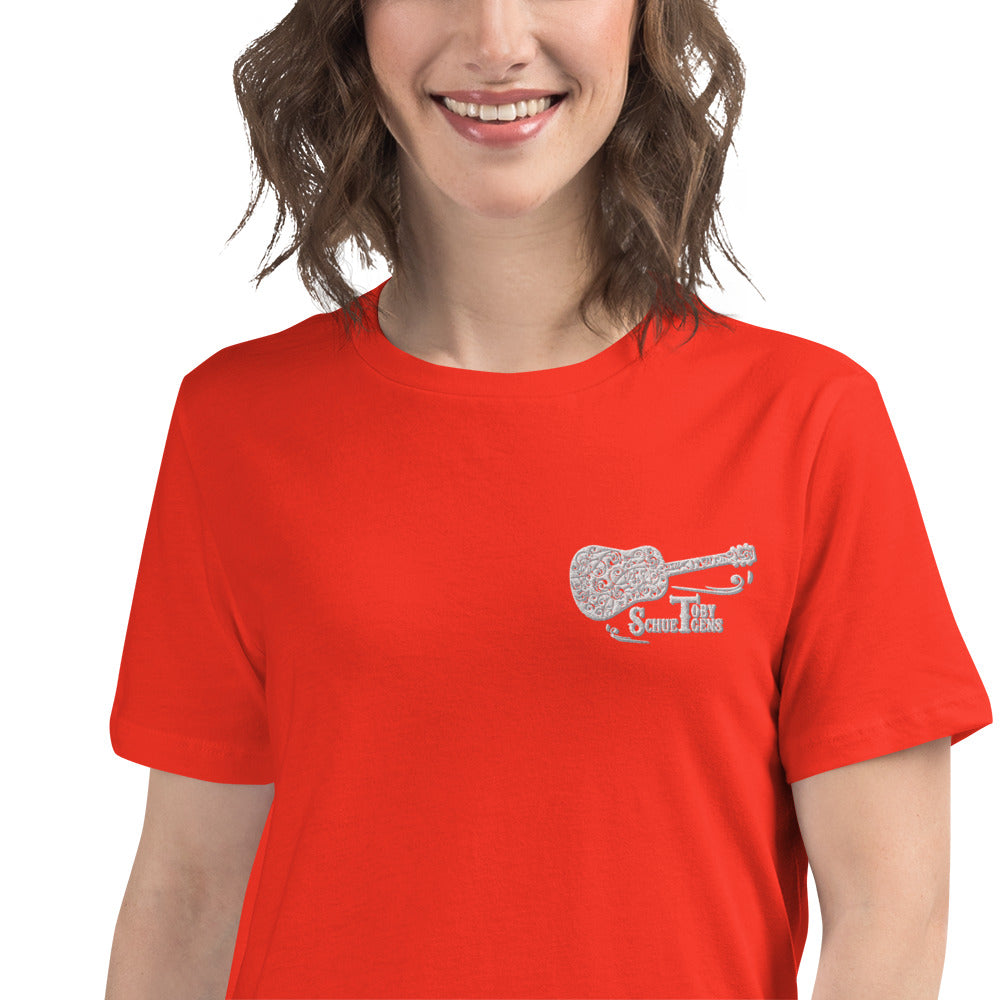 Women's Relaxed T-Shirt with embroided TSM Logo on front